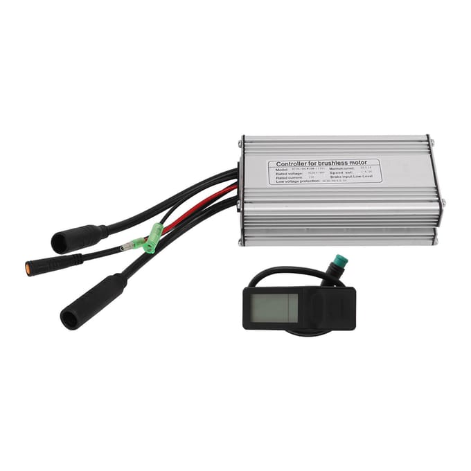 36V48V 500W Elektrische Motor Controller Kit KT 22A Motor Controller met LCD4 Display Paneel 130X black
