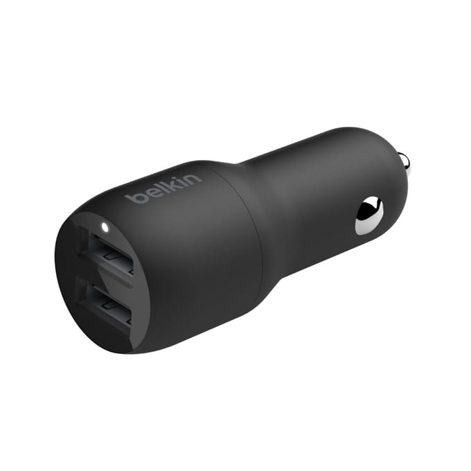 Belkin Boost↑Charge™ Dual USB Car Charger + USB-C kabel - 24W - Zwart