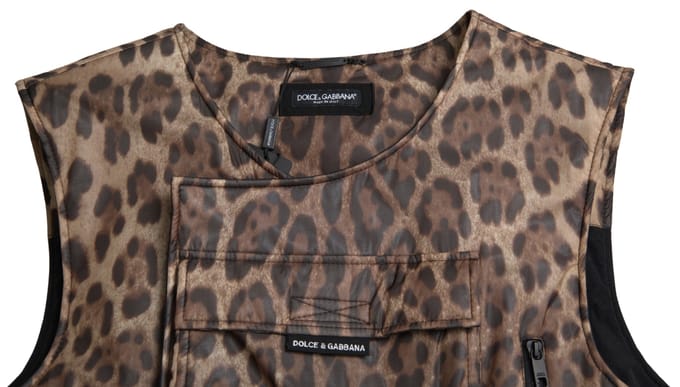 Luipaardprint Utility Vest