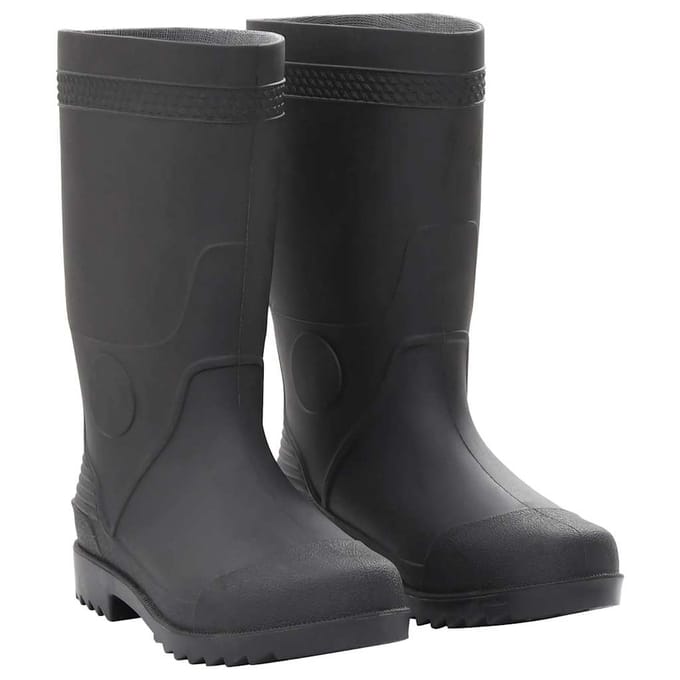 vidaXL Regenlaarzen maat 39 PVC zwart