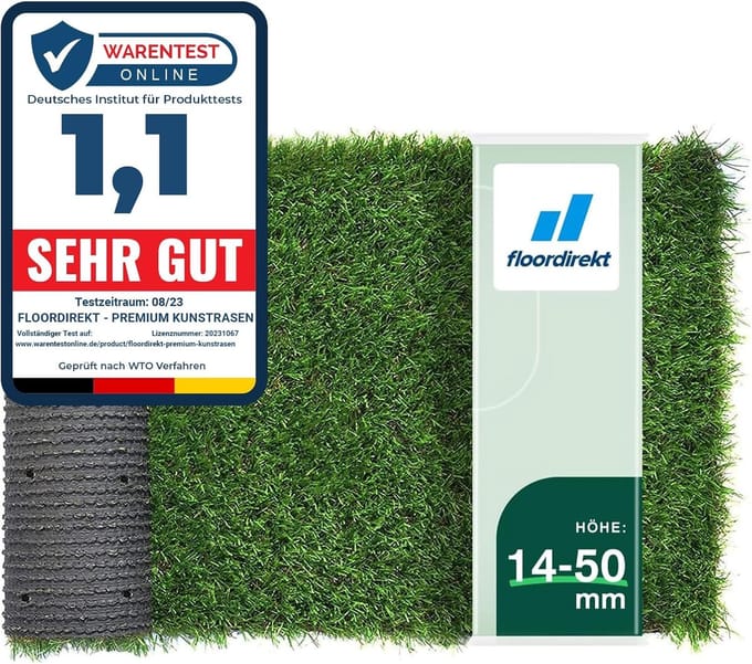 Kunstgras Tapijt - Grasmat Gazon - Balkon Terras - Bedrieglijk Echt - 200x100 cm - Groen
