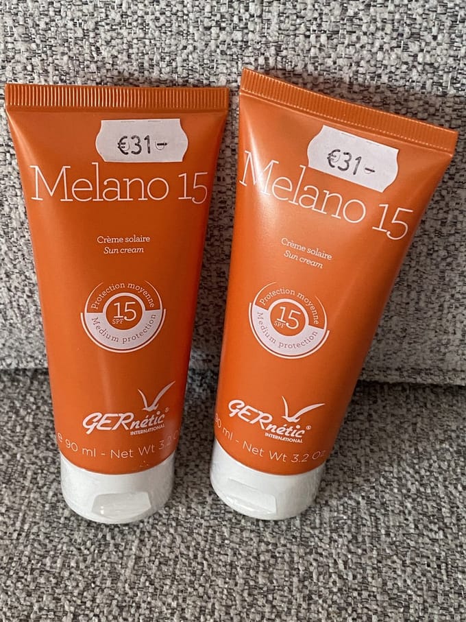 Gernétic international Sun cream Melano 15.