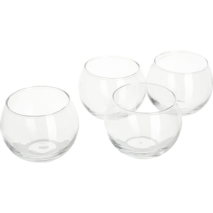 VBS Theelicht pot "Bowl", Ø 6,7 cm, 4 stuks