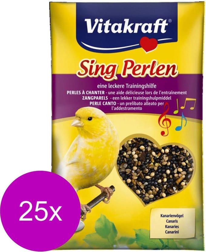Vitakraft Zangparels - Vogelsnack - 25 x 25 g per stuk