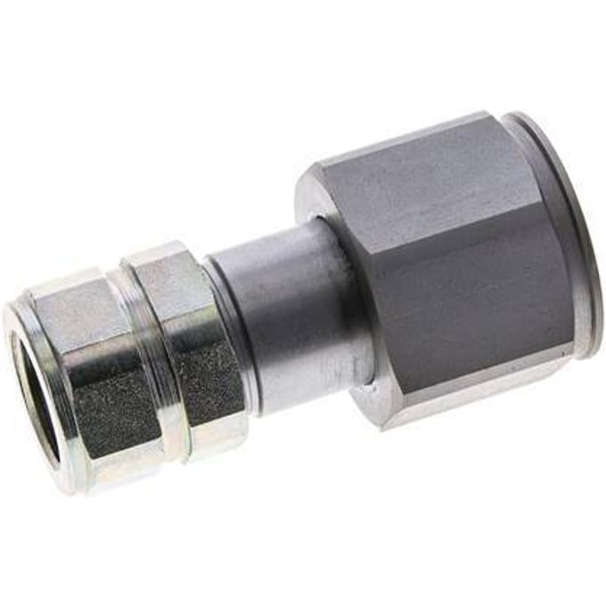 Stalen DN 8.7 Vlakdichtende Koppeling Insteeknippel G 1/2 inch Binnendraad ISO 16028 D M30 x 2