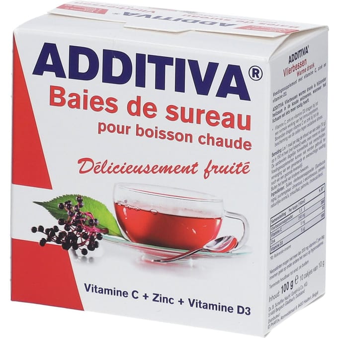 Additiva Vlierbessen Warme Drank Zakje 10