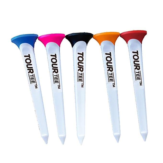TOURTEE Tour T-80mm Golf Tee 5 stuks veelkleurig