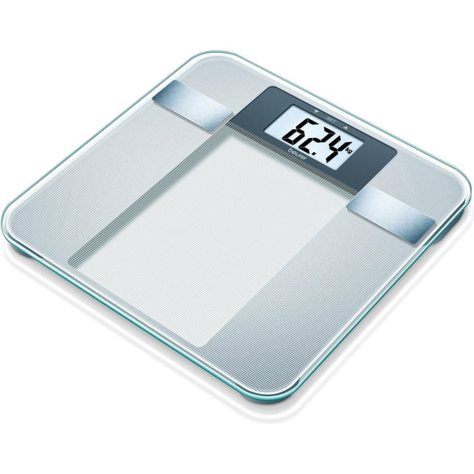 Beurer BG 13 Personenweegschaal - Lichaamsanalyse - Digitaal - BMI - Tot 150 kg - 30 x 30 cm - 10 Gebruikers - XL Display - Veiligheidsglas - Incl. batterijen - 5 Jaar garantie