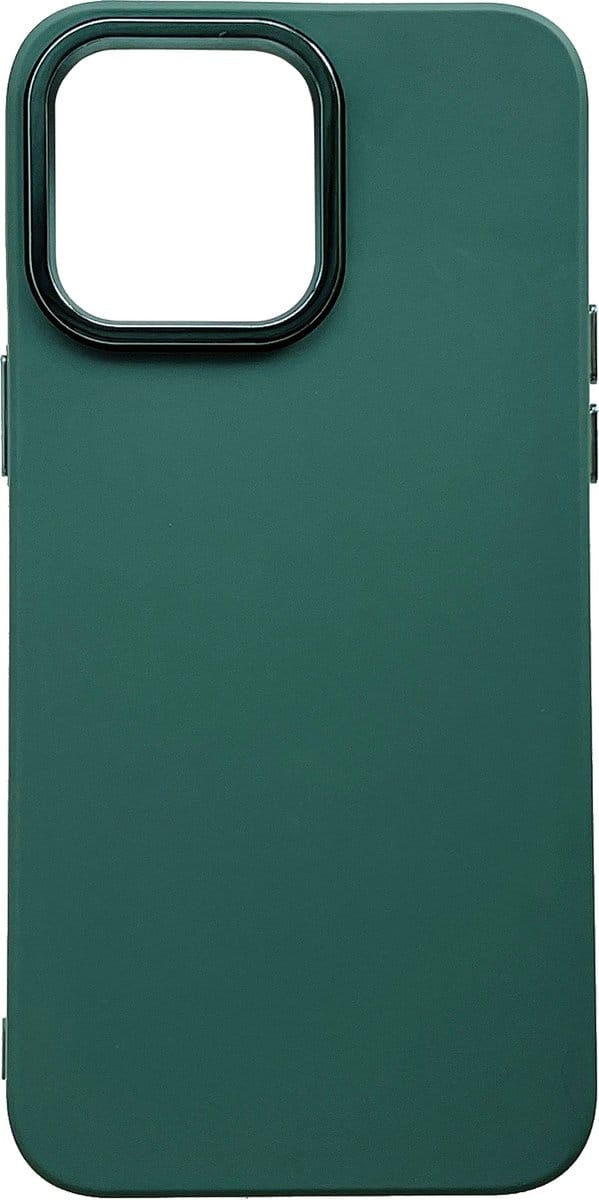 Casemania Hoesje Geschikt voor Apple iPhone 14 Pro Max - Groen - Shockproof Siliconen Back Cover