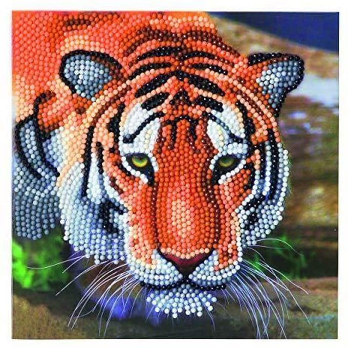 Diamond Painting "Crystal Art Card" - Tijger