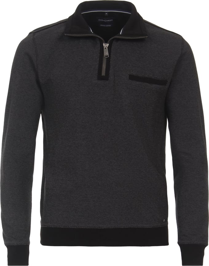 CASA MODA comfort fit schipperstrui - grijs melange