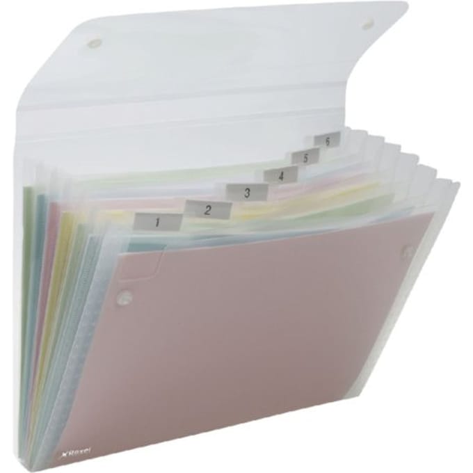 Sorteermap Rexel Ice 6-vaks transparant