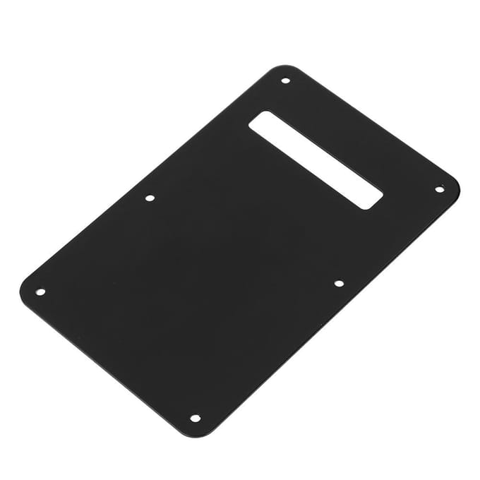 Slagplaat Tremolo Holte Afdekking Achterplaat voor ST Stijl Elektrische Gitaar (Zwart) zwart