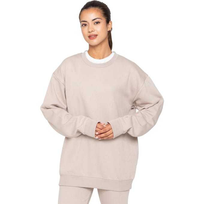 Enzo | Dames Oversized Sweatshirt - Havermout