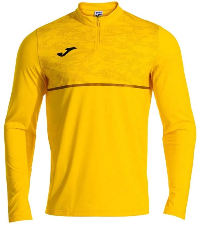 Joma Record Iii Sweatshirt Met Halve Rits Geel L Man