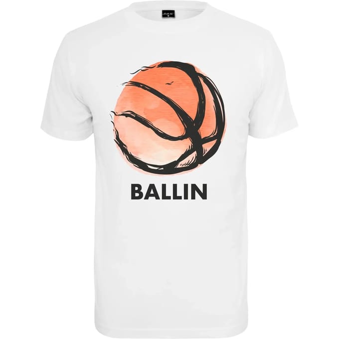 Mister Tee - Ball Tee Heren T-shirt - S - Wit
