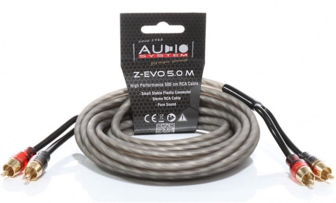 Audio System Z-EVO 5.0 cinch-kabel. 5 Meter RCA / Tulp Kabel / Signaal Audio Kabel