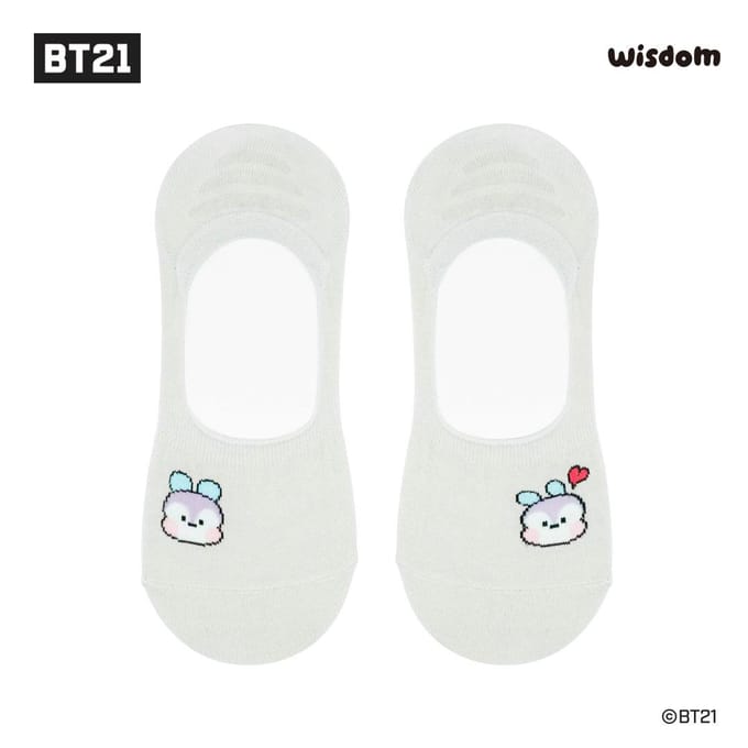 Bts (Bangtan garçons)  BT21 minini FAKE SOCKS, Officiel, Original, Authentique, K-POP, idole white