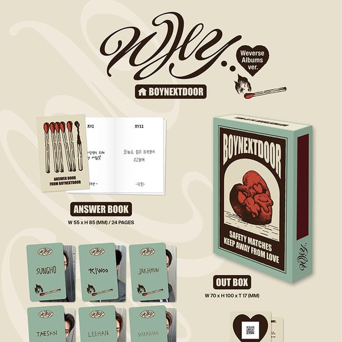 BOYNEXTDOOR - WAAROM.. (Weverse Album ver.) No Weverse POB