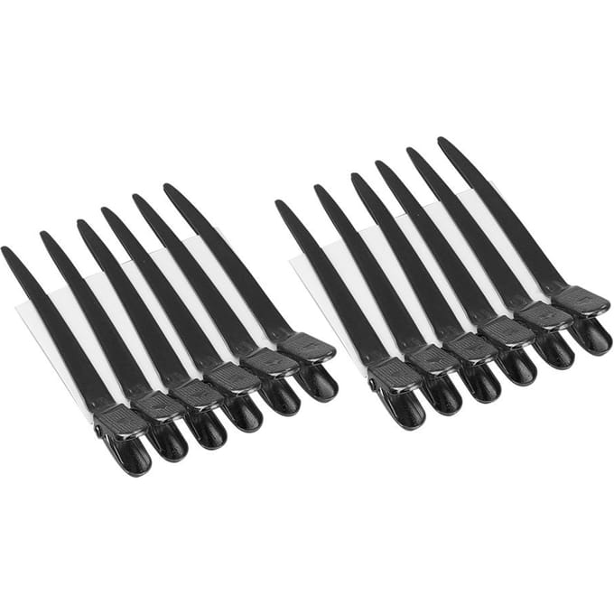 12pcsBoîte Pinces à Cheveux Coiffure Salon de Coiffure Séparation Épingles à Cheveux pour Coiffure de Salon Or noir