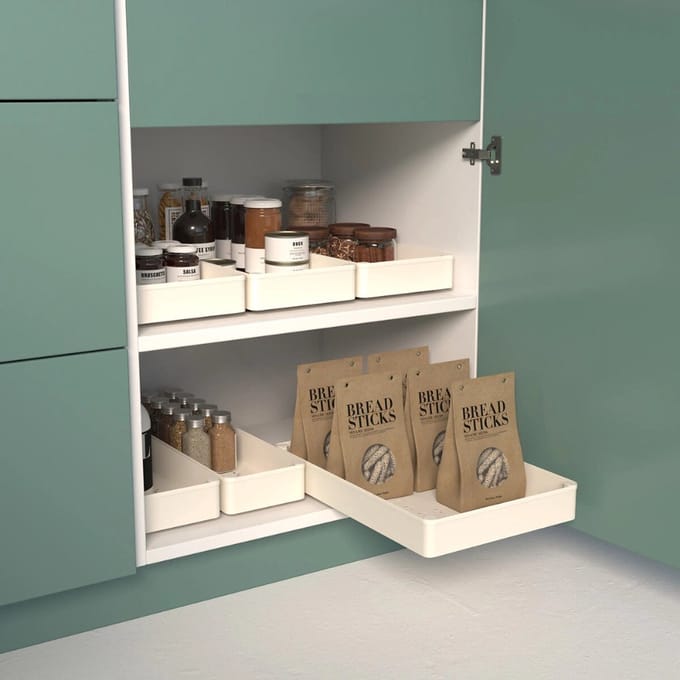 Uitschuifbare keukenkast organizer large Five® - Wit - Uitschuifbaar
