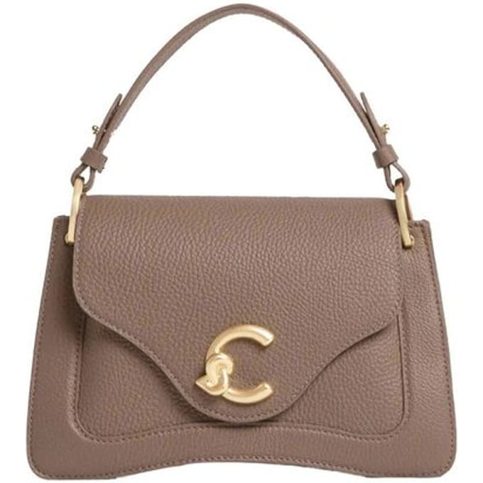 Coccinelle C-Me Schoudertas Leder 23.5 cm - Dames - warm taupe