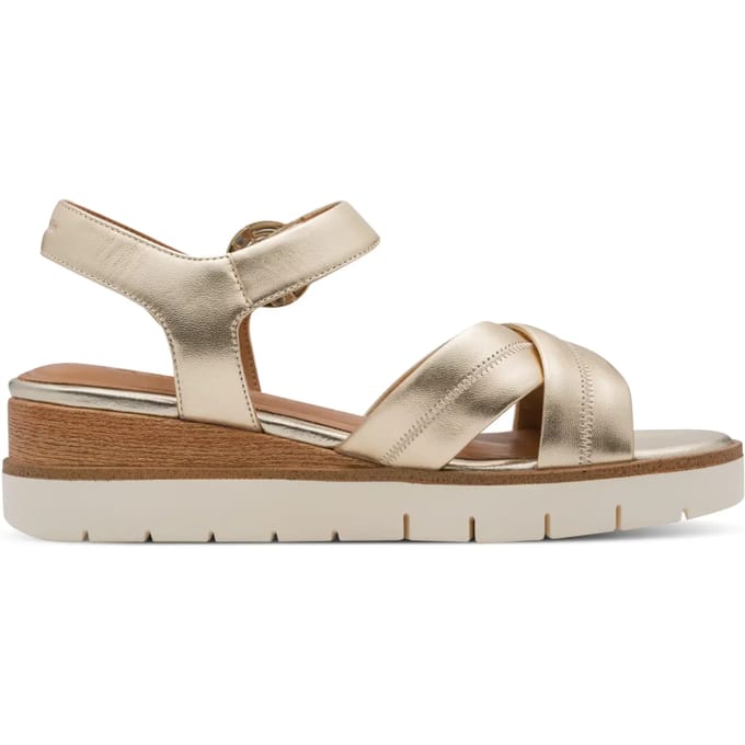 Tamaris Sandalen goud Leer - Dames - Maat 41
