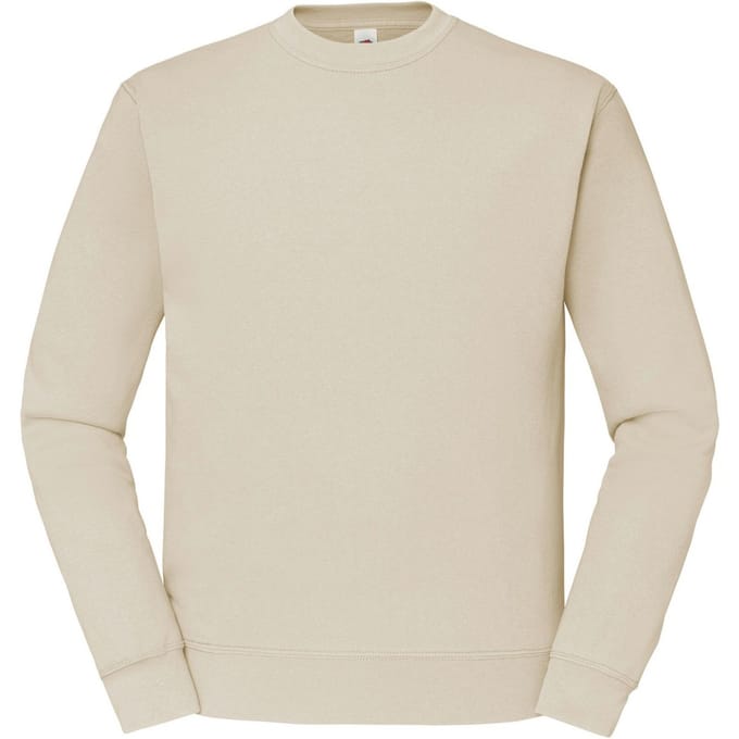 Fruit of the Loom Heren Klassiek Ingelegd Sweatshirt (Natuurlijk)