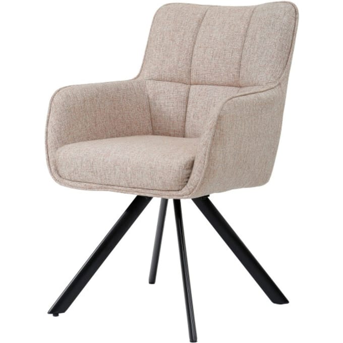 Livingfurn eetkamerstoel tori salmon - set van 2
