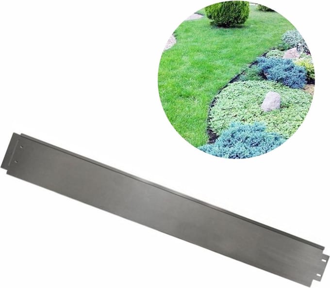Borderrand metaal gegalvaniseerd 18cm x 100cm | Gazonrand | Kantopsluiting