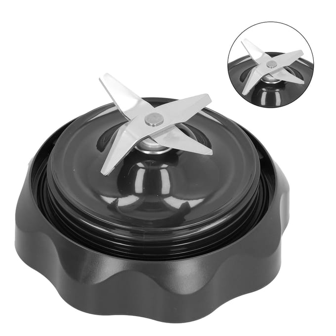 Unité de Lames Croisées Base de Lames de Blender Accessoire de Remplacement pour Extracteur de Jus Électrique 1200W black