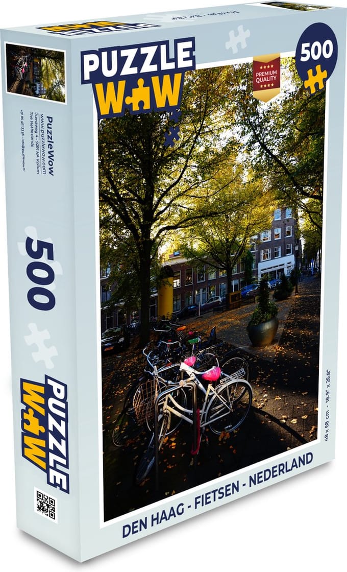 Puzzel Den Haag - Fietsen - Nederland - Legpuzzel - Puzzel 500 stukjes