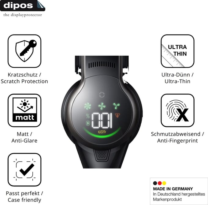 dipos – 2x Matte Beschermfolie geschikt voor MOVA S2 | Krasbestendige & antireflecterende Screenprotector Ultra-Thin
