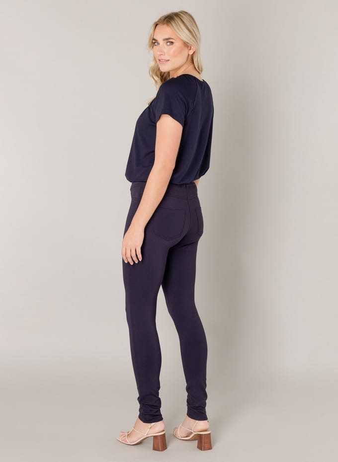 BASE LEVEL Ornika Tregging - Dark Blue - maat 40