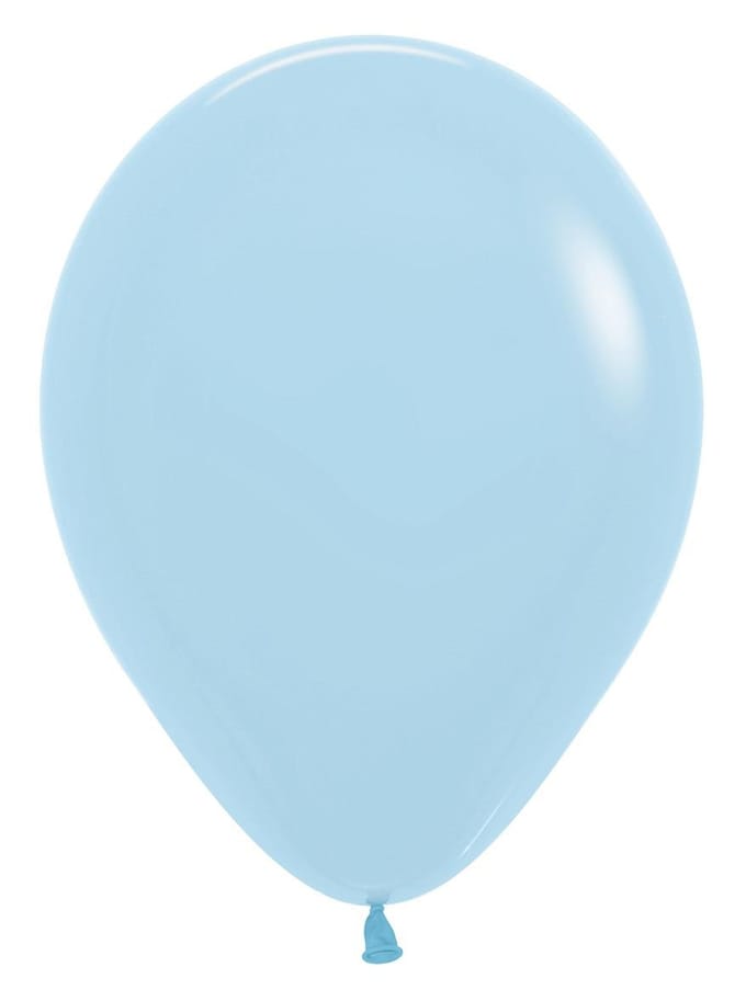 Ballons Latex Sempertex Pastel Bleu Mat 30cm, 50Pcs.