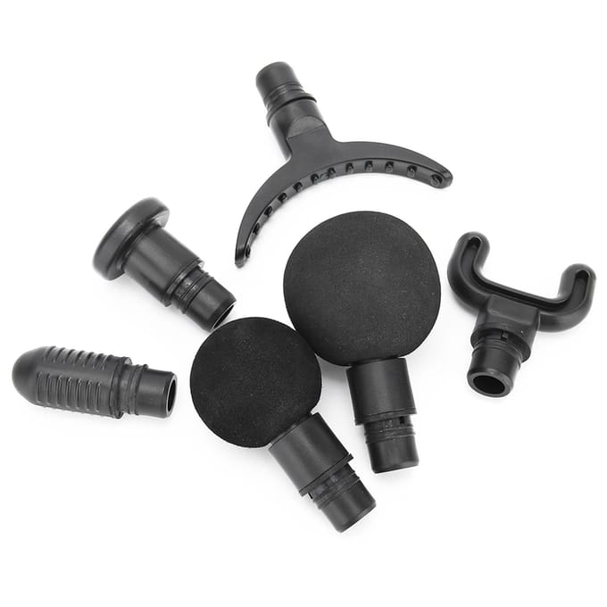 Lot de 6 pistolets de massage pour fascias de 19 mm, accessoire de remplacement pour tête de massage gray