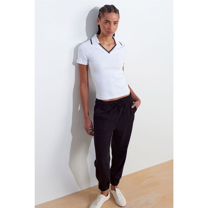 Vrouwen Polyester Crepe Joggingbroek