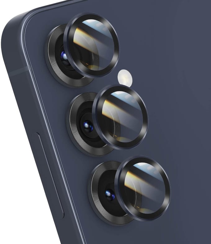 Forcell, Lens Protector geschikt voor Galaxy S24 / S25 - Premium Series, Nachtblauw