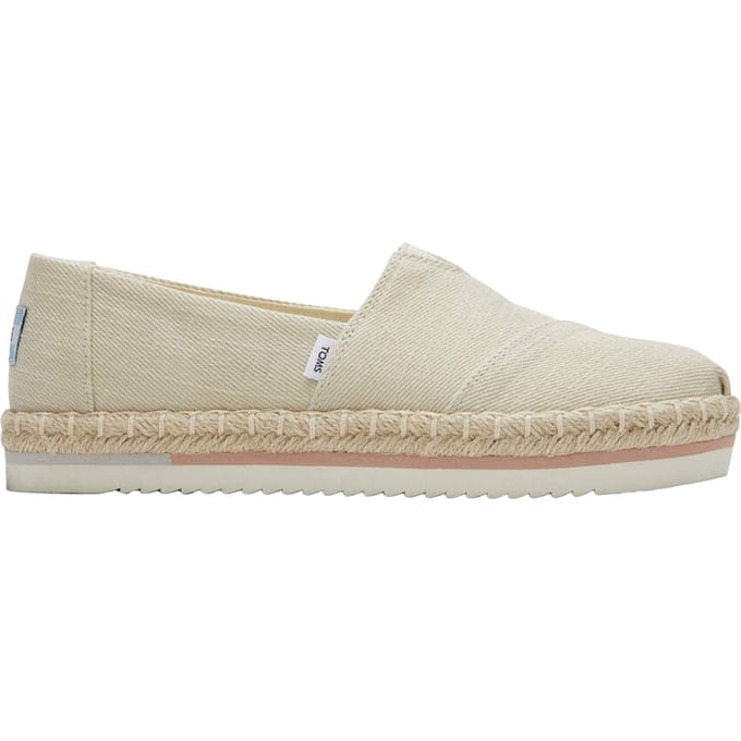 Toms Alpargata Platform Rope Loafers Creme Alpargata Platform Rope