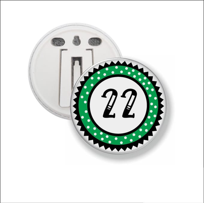 Button Met Clip 58 MM - 22
