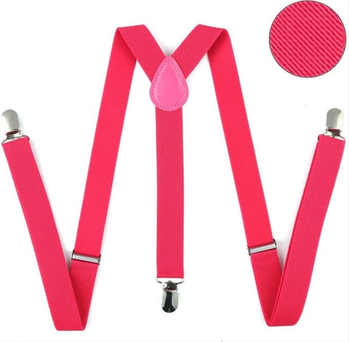 CHPN - Bretels - Roze bretels - Broekhouder - Roze - One size - Verstelbaar - Elastisch - Unisex
