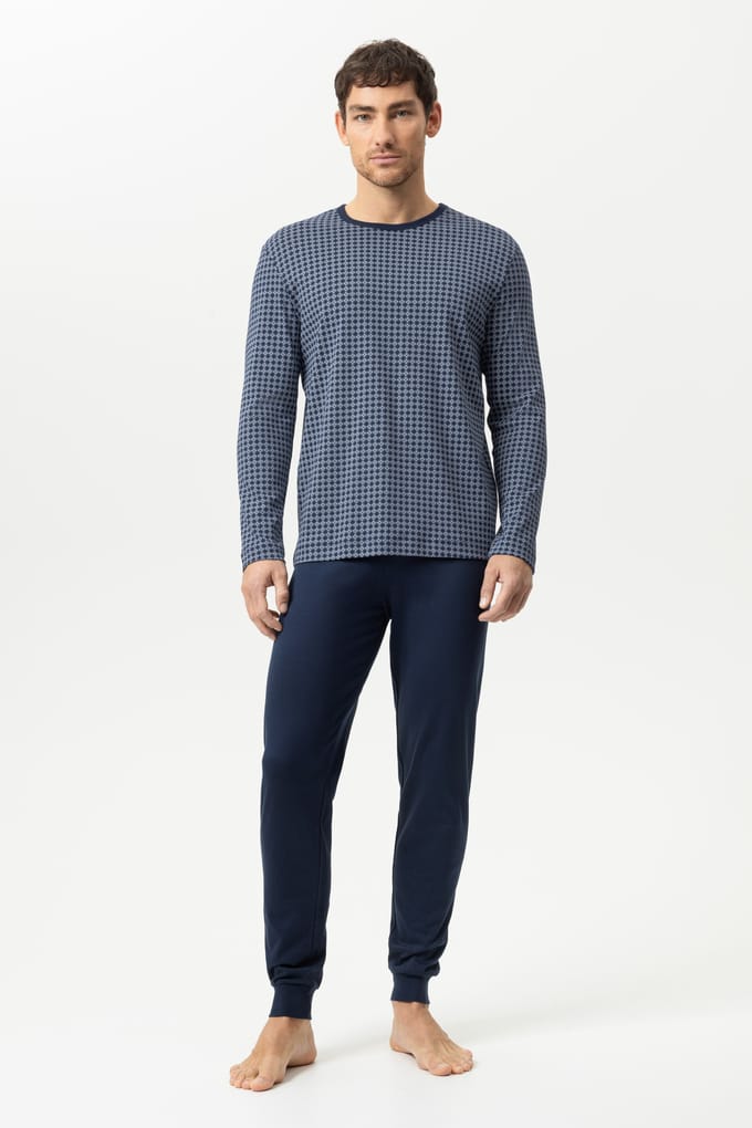 Lang pak Serie Floral Grid Alaskan Blue