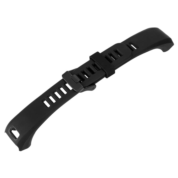 Vervangende siliconen sportarmband polsband polsband voor Garmin Vivosmart HR (Zwart) gray