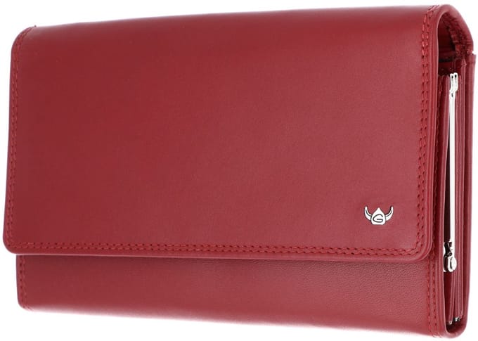 Golden Head Leren portemonnee Polo RFID Protect Bügelbörse 2801 Rot donkerrood