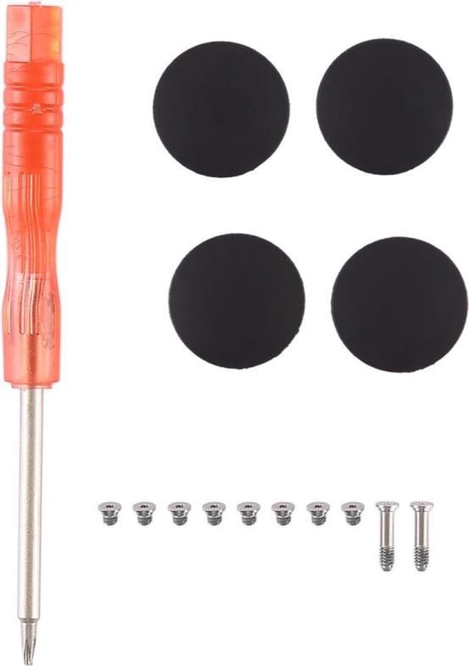 Let op type!! 3 in 1/Set Bottom Rubber Cooling Mat + Screws + Screwdriver for Macbook Air 11 inch A1370 A1465 (2010-2018)