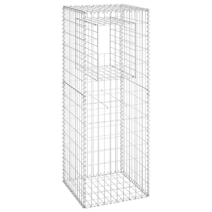vidaXL - Schanskorf - paal - 50x50x140 - cm - ijzer