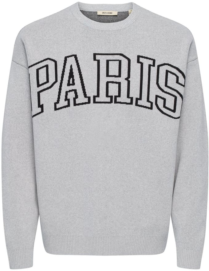 ONLY&SONS - ONSRUNYNEW LIFE RLX LS JAQUARD CREW KNIT - Heren - Gebreide truien