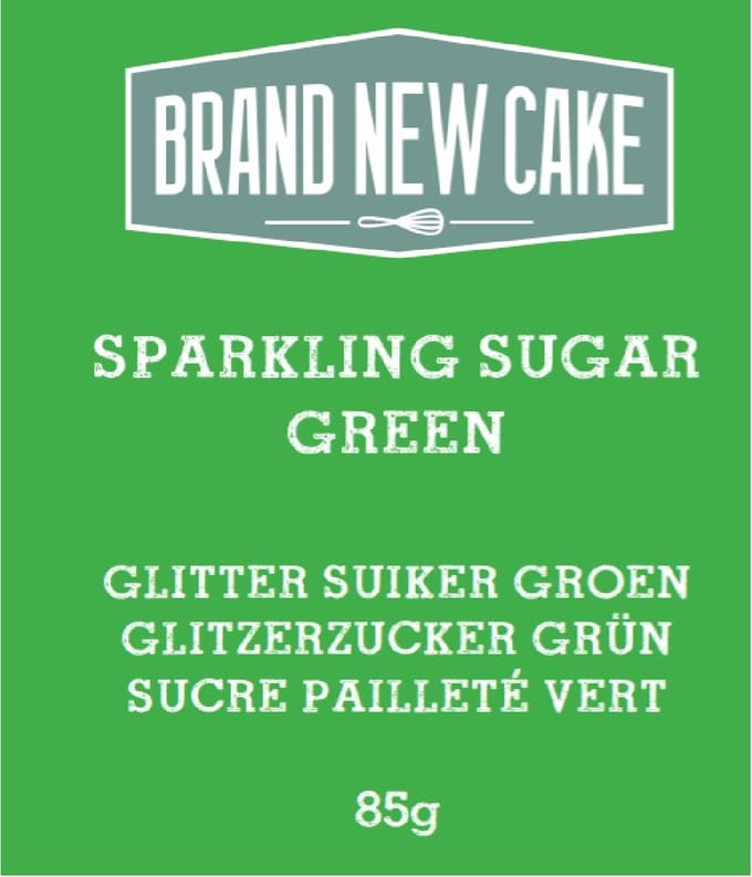 BrandNewCake Glitter Suiker Groen 85g