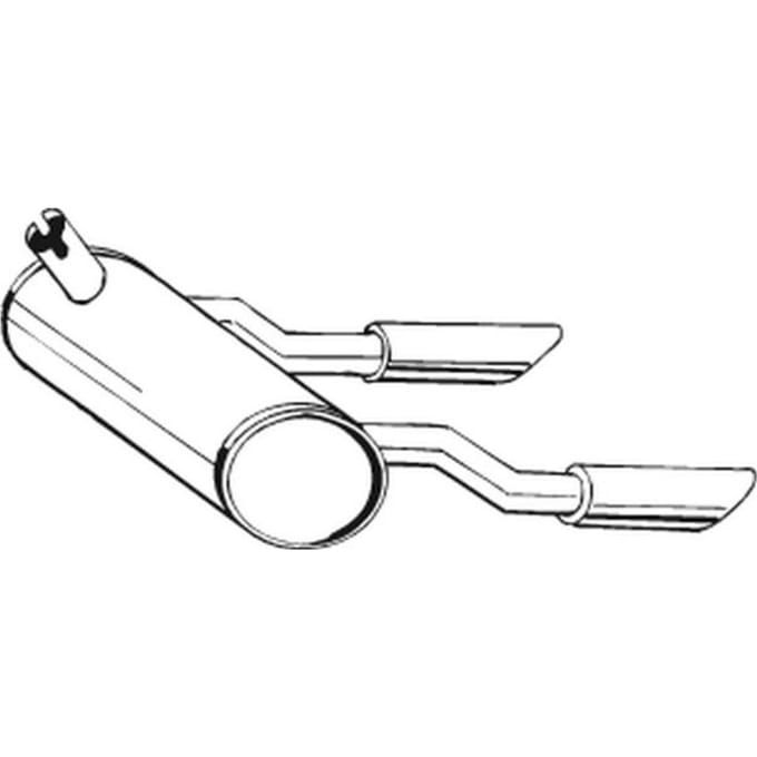 Geluiddemper achter BOSAL 185-582
