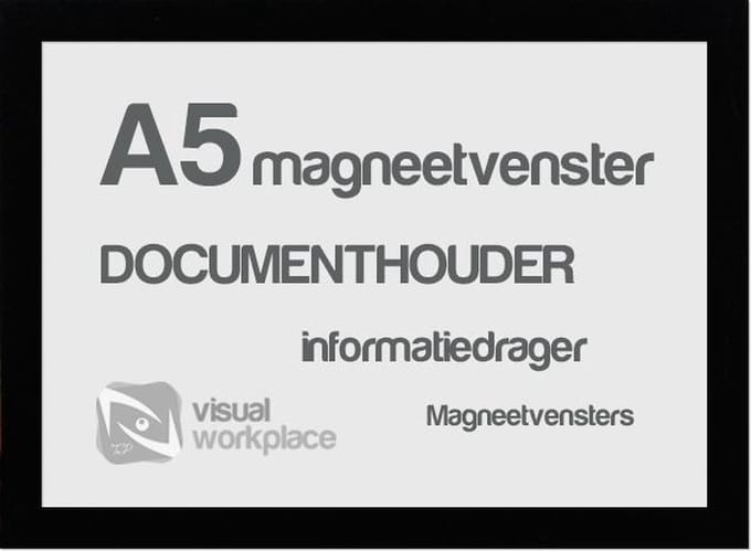 Magneetvensters A5 - Zwart